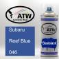 Preview: Subaru, Reef Blue, 046: 400ml Sprühdose, von ATW Autoteile West.